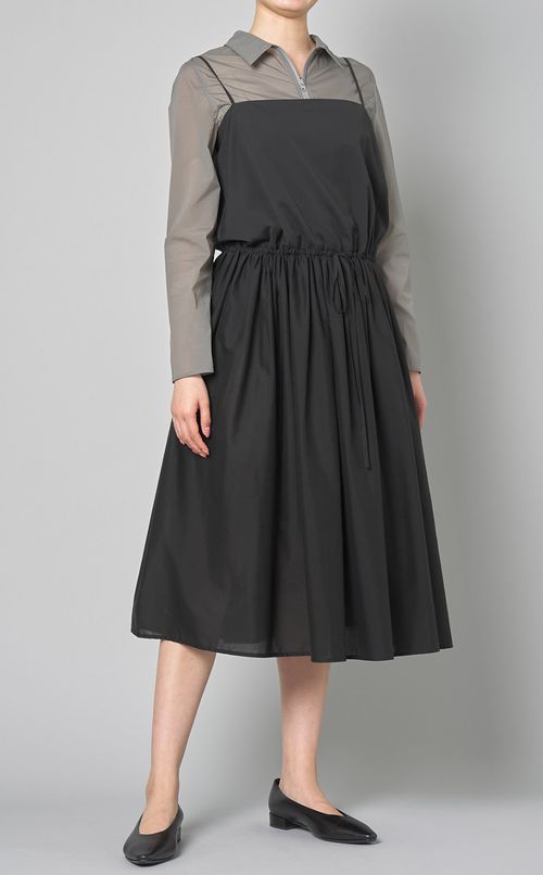 シアーナイロンジップアップシャツ