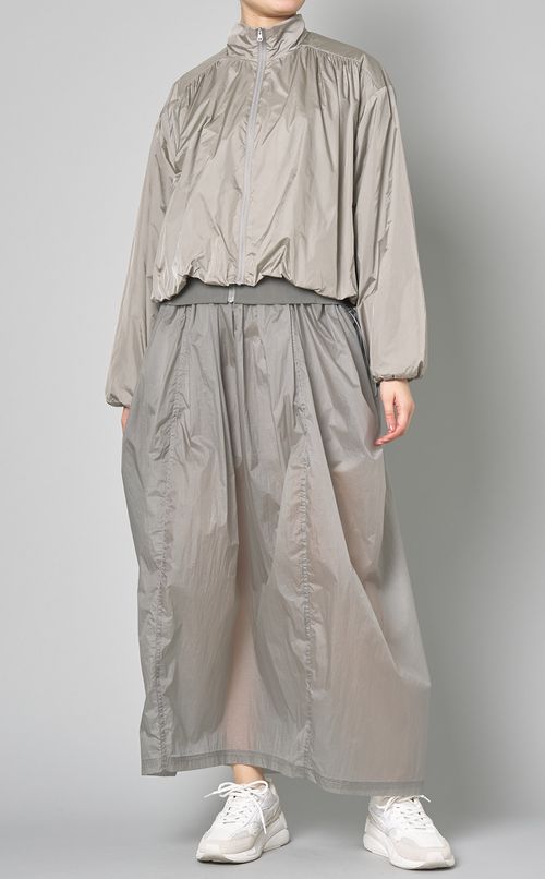 ナイロンシアーギャザースカート