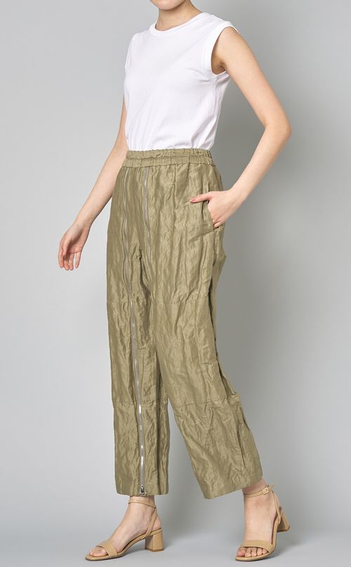 フロントジップイージーパンツ