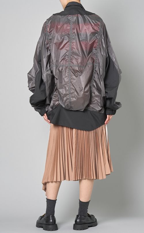 ナイロンシャーリングブルゾン