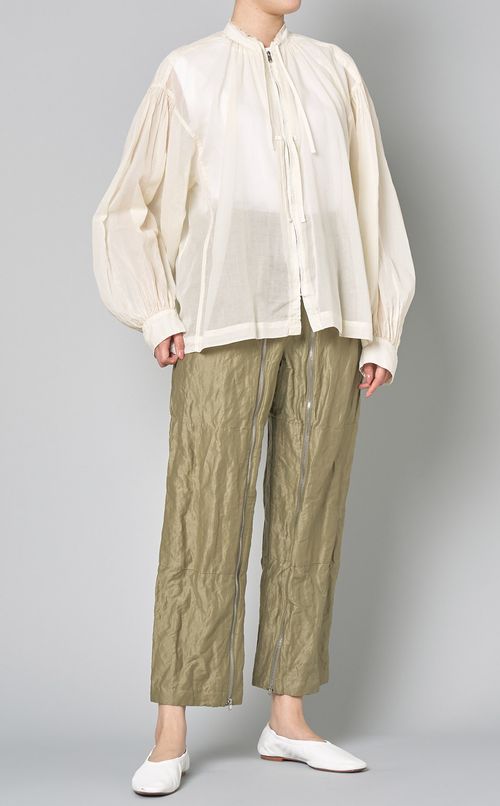 フロントジップイージーパンツ