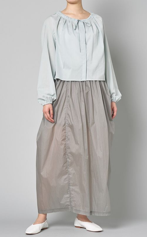 ナイロンシアーギャザースカート