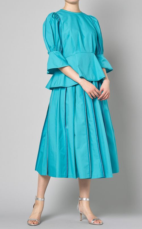 ピコフリルステッチブラウス