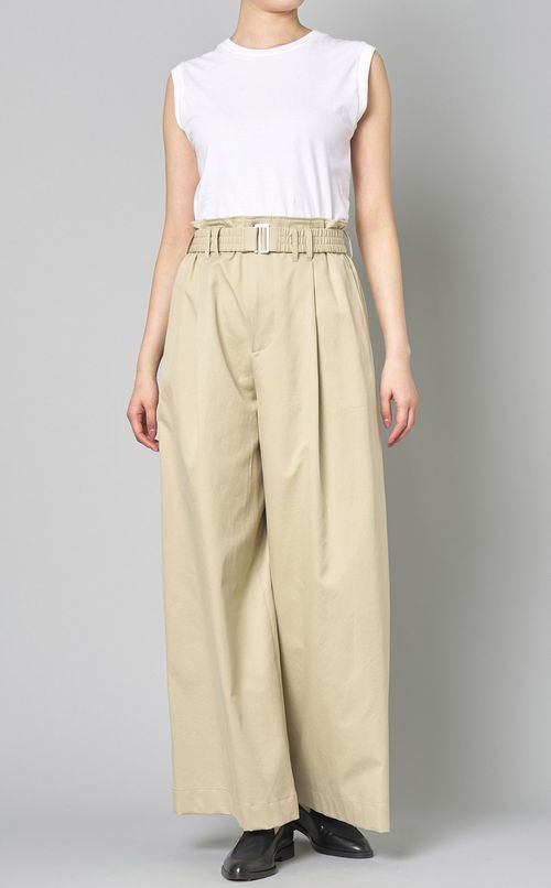 コットンワイドイージーパンツ