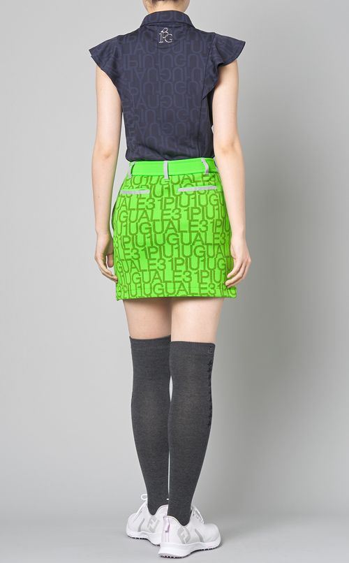 【手洗い可】ジャガードロゴニットスカート