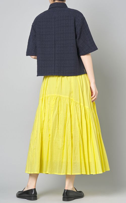 コットンツイードショートスリーブブルゾン