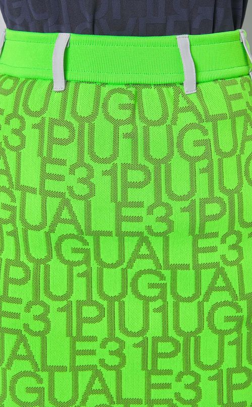 【手洗い可】ジャガードロゴニットスカート