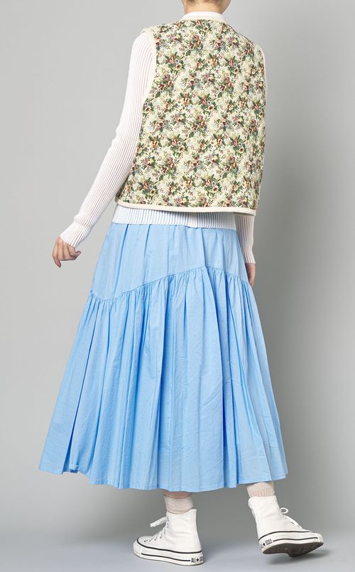 フラワージャガードクロップドベスト