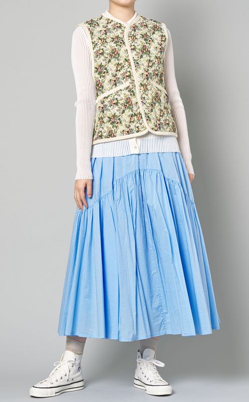 ポロニットリブカーディガン