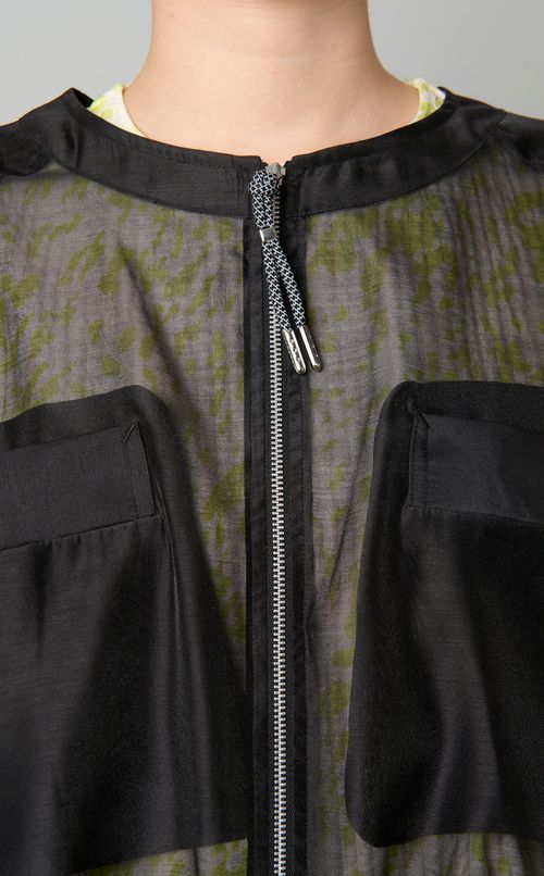 シアーボリュームスリーブブルゾン