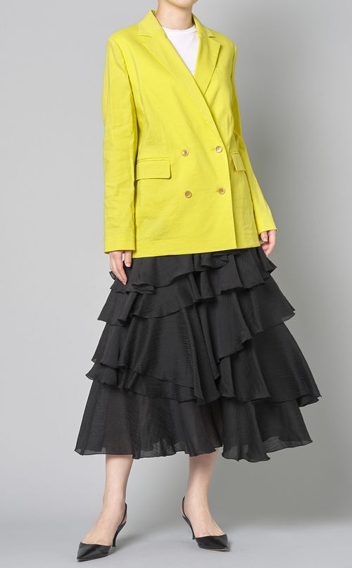 ランダムラッフルロングスカート