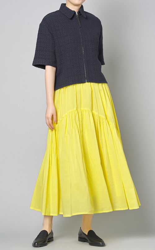 コットンギャザーフレアスカート