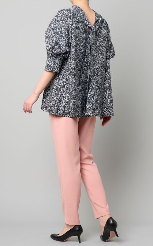 バックボウタイフレアチュニック