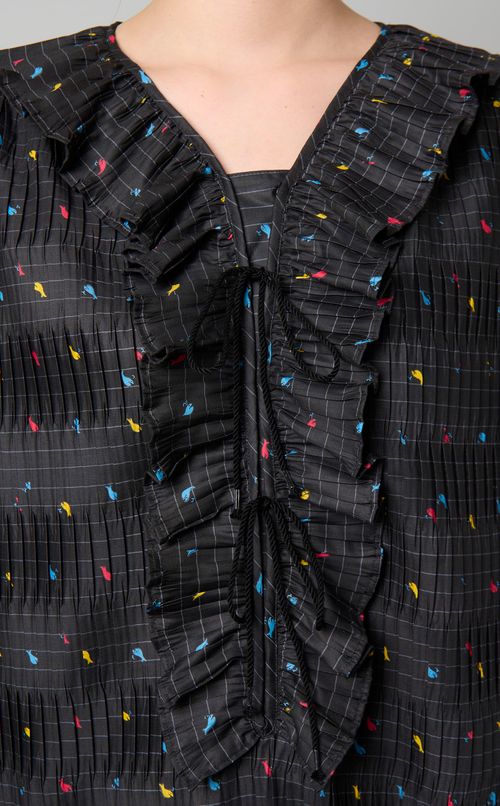 クジラストライプフリルワンピース