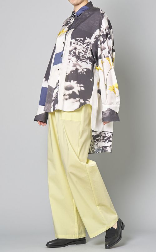 ミックスプリントオーバーサイズシャツ