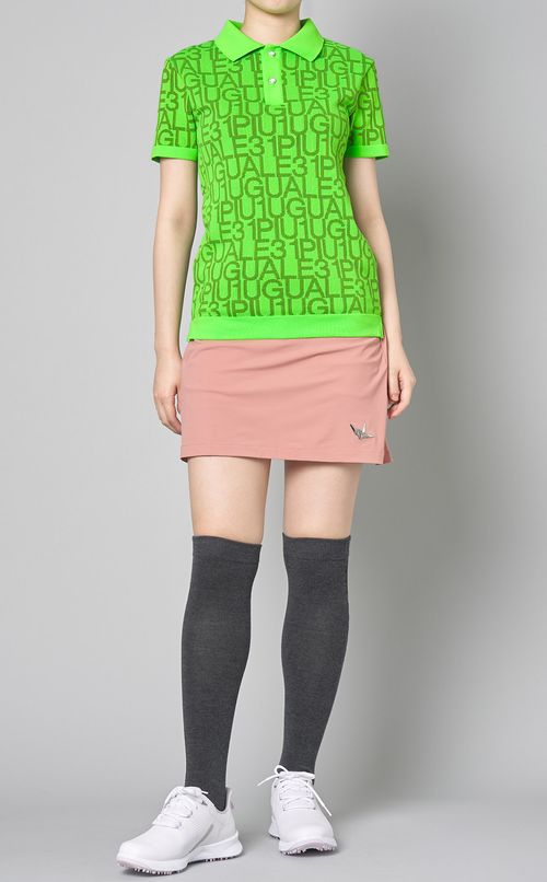 ジャガードロゴニットポロシャツ