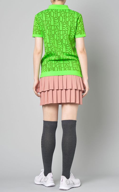 ジャガードロゴニットポロシャツ