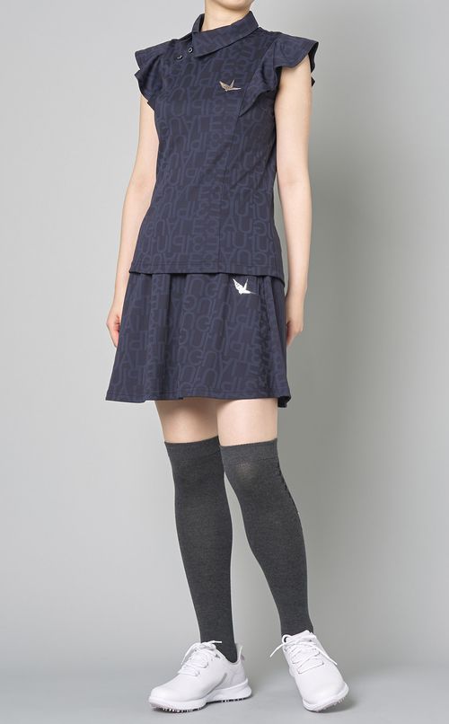 【手洗い可】フリルショルダーポロ