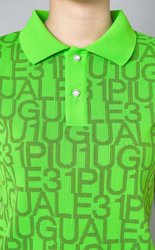 ジャガードロゴニットポロシャツ