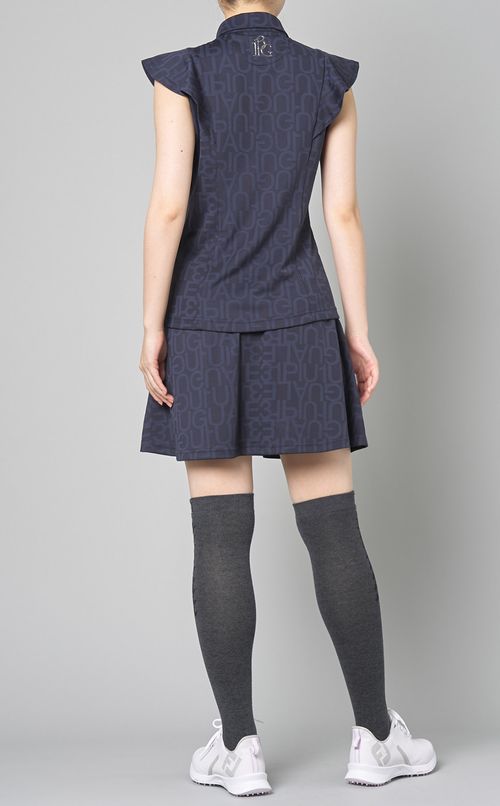 【手洗い可】フリルショルダーポロ