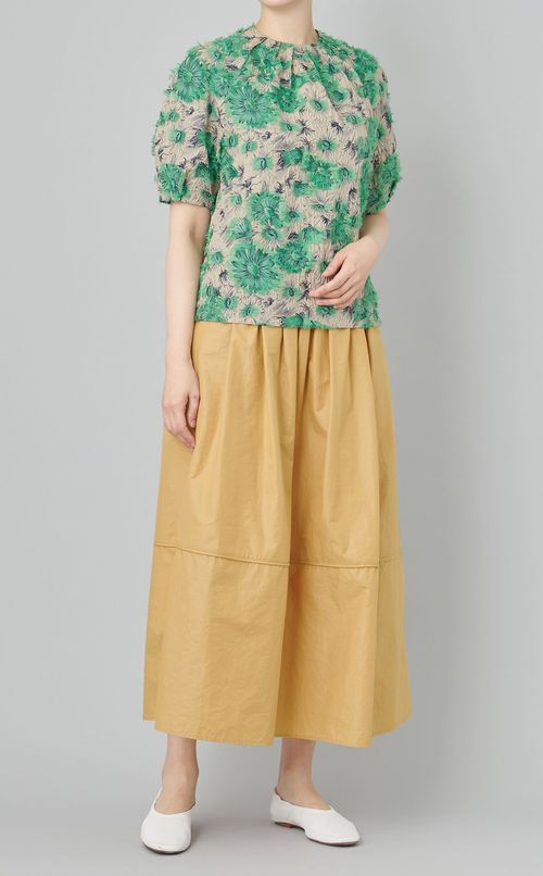 タフタギャザースカート