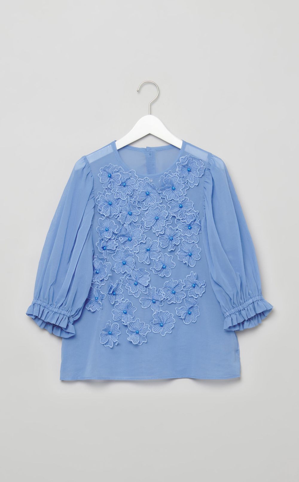 フラワーレースプルオーバーブラウス