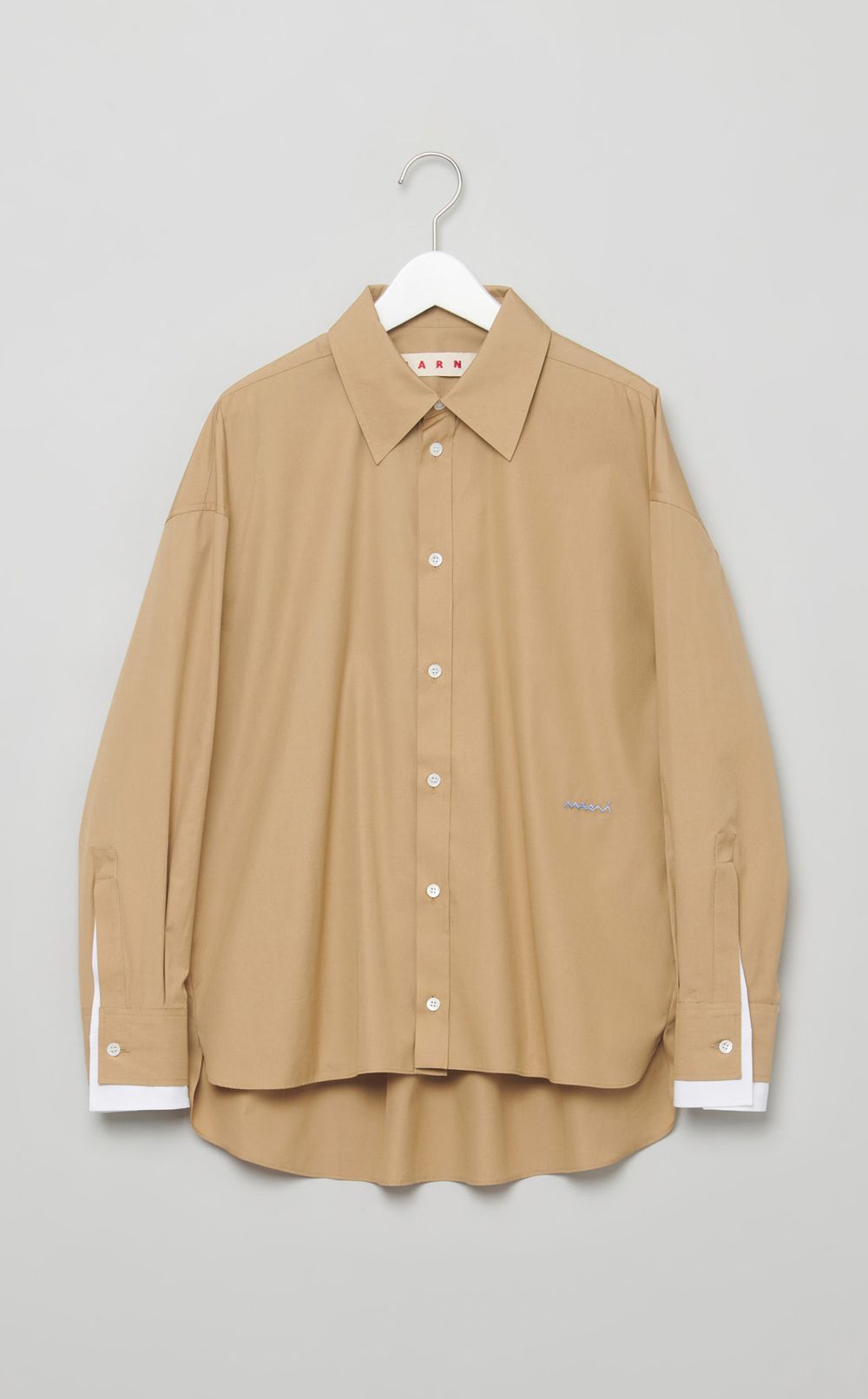 コットンポプリンバックギャザーブラウス