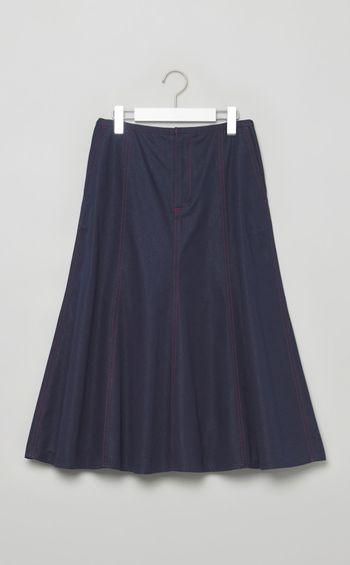 デニムパネルマーメイドスカート