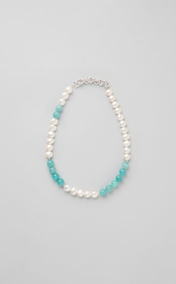 バロックパールアマゾナイトネックレス
