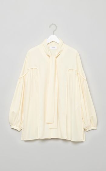 アーム切替ボウタイブラウス