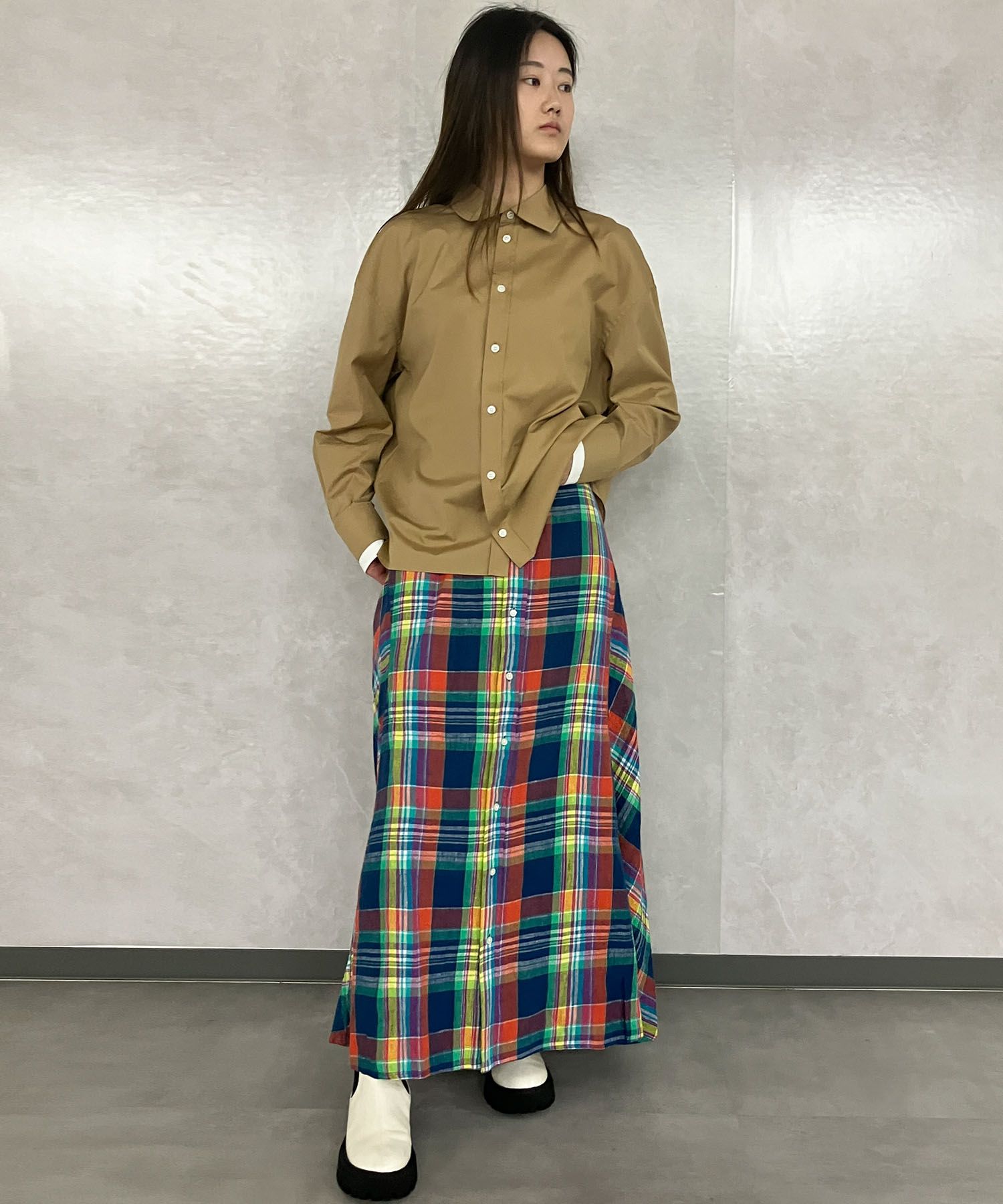 Polo Ralph Lauren｜マドラスチェックマキシスカート