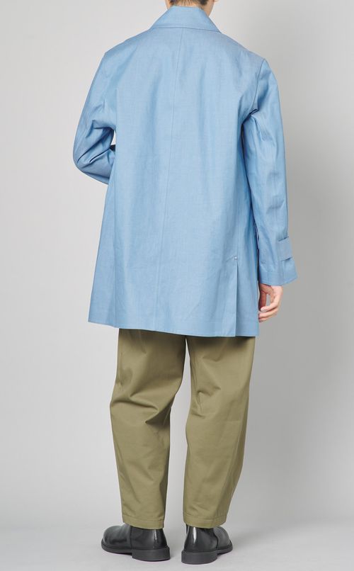 シャンブレーステンカラーコート