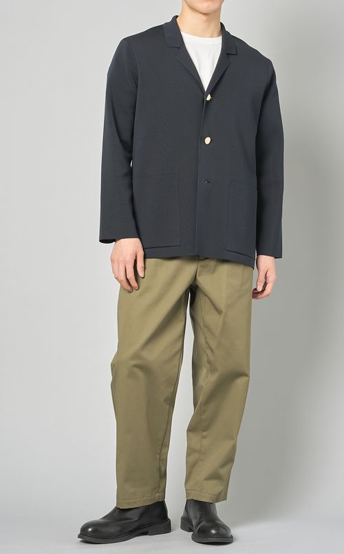 パッチポケットリブジャケット