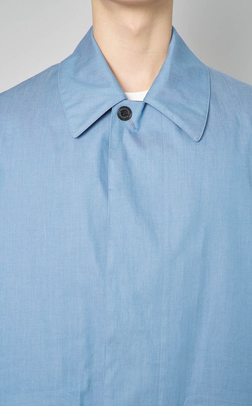 シャンブレーステンカラーコート