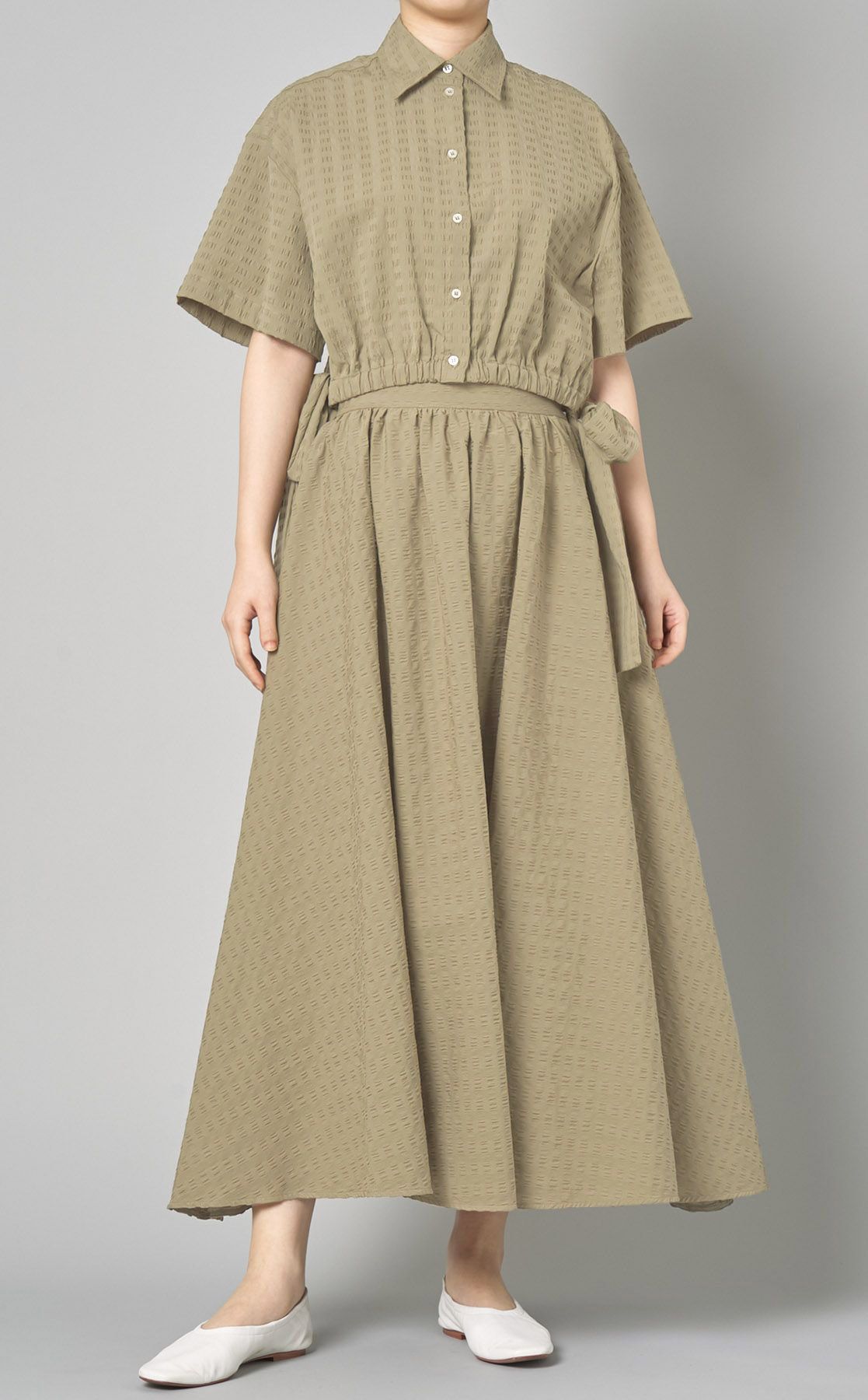 msgm リボンブラウス ☆MSGM グリーン リボン ブラウス☆