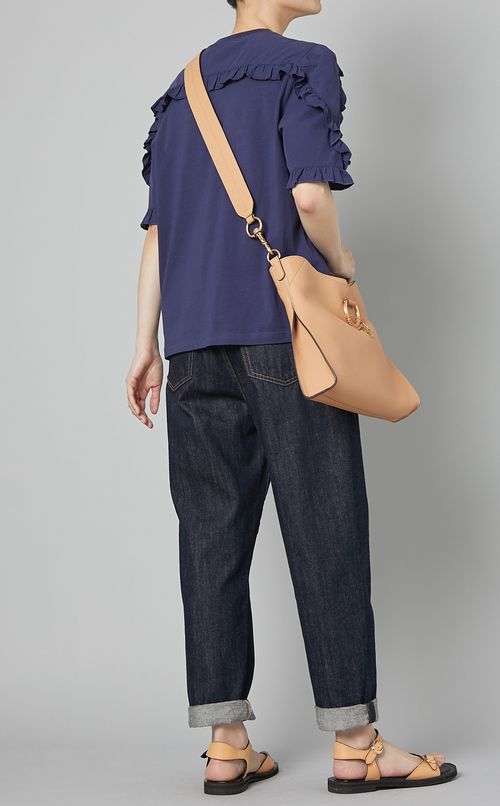 フリルジャージプルオーバー