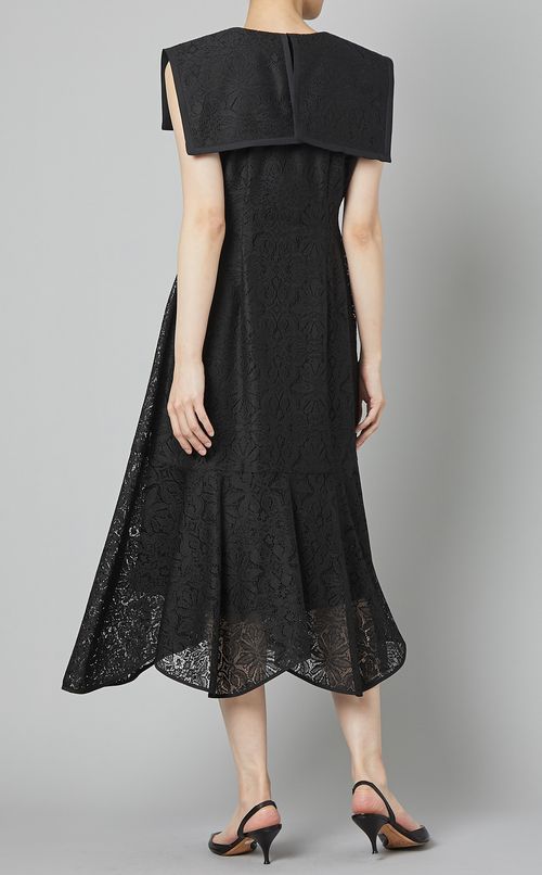 パイピングカラーワンピース