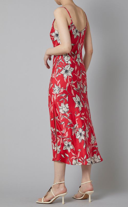 フラワープリントキャミソールワンピース