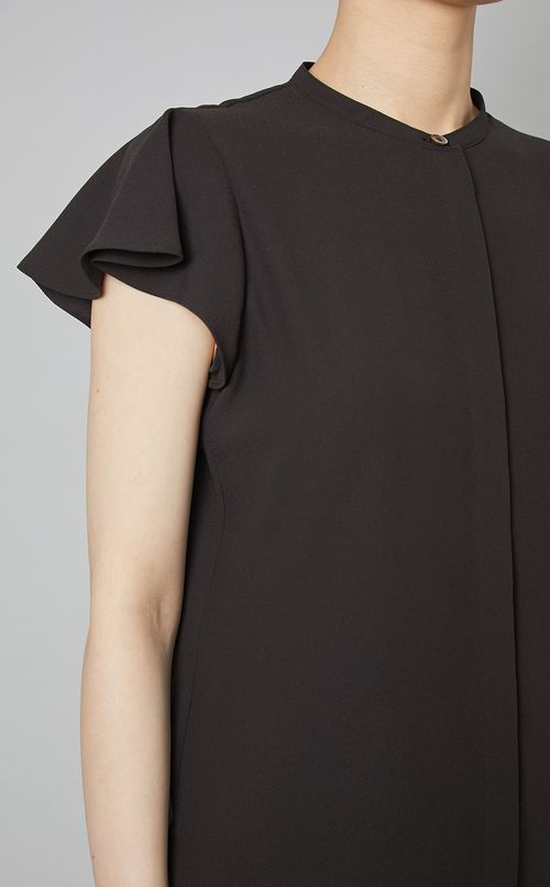 ジョーゼットラッフルスリーブブラウス