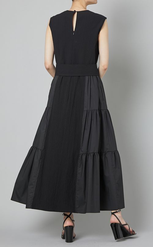 ノースリーブギャザーワンピース