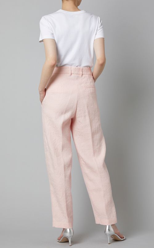 麻混パイソンジャガードパンツ