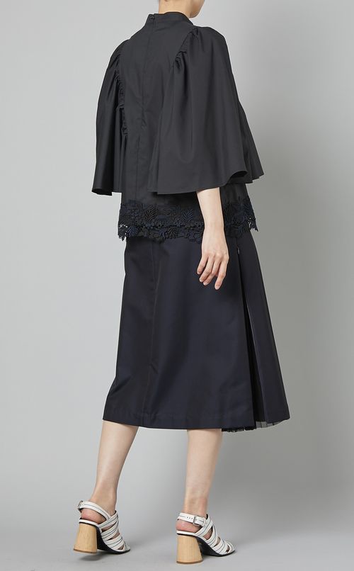 ギャザーフレアスリーブブラウス