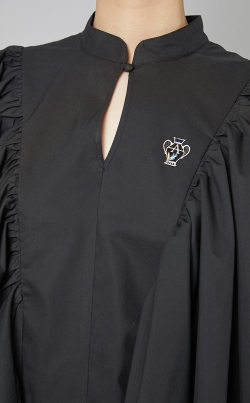 ギャザーフレアスリーブブラウス