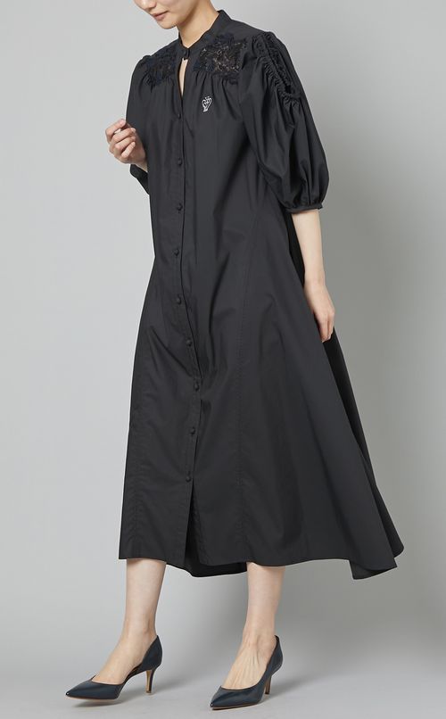 ギャザーフレアワンピース