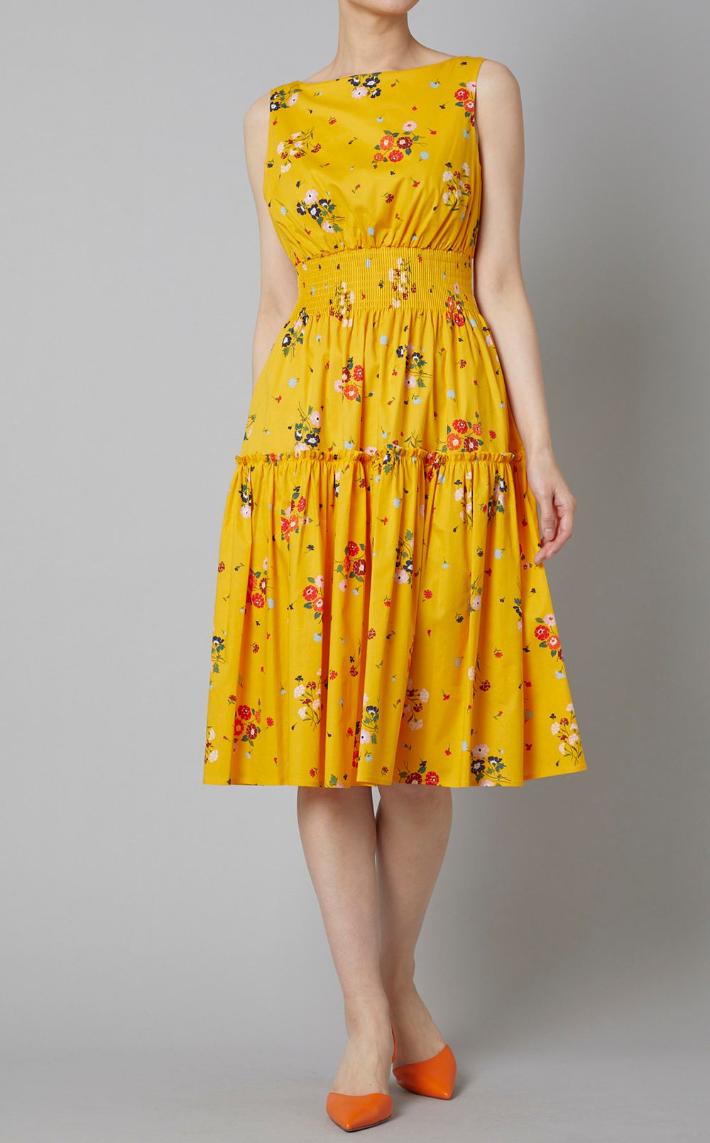 ◆送料・関税無料◆Sea N.Y 花柄刺繍入り Vネックワンピース kate spade new york|バックVネックフラワーワンピース