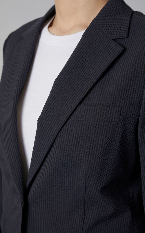 シアサッカーテーラードジャケット