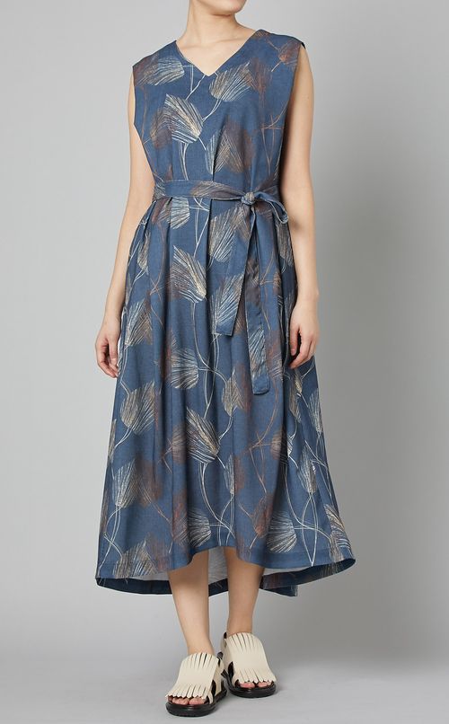 リーフプリントワンピース