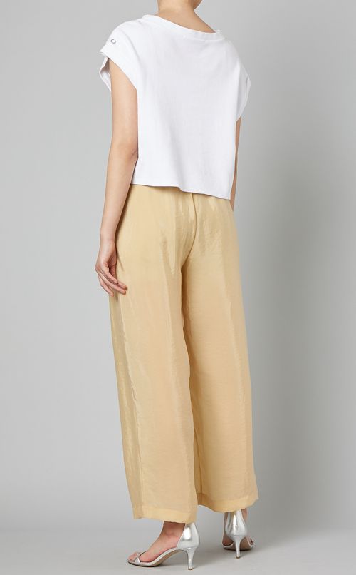 オーガンジータックイージーパンツ