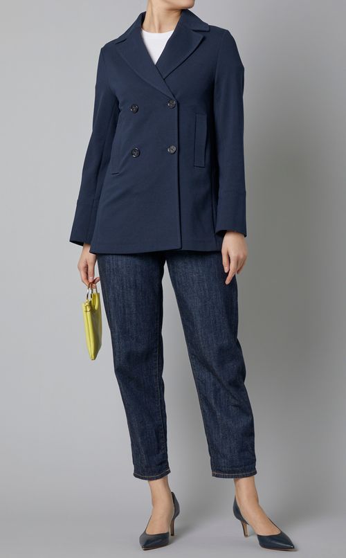 Pコート型ジャージジャケット