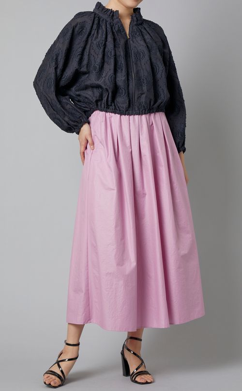 フラワージャガードドローコードブルゾン